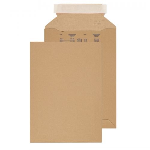 Blake Purely Packaging Corrugated Pocket Envelope 280x200mm Peel and Seal 300gsm Kraft (Pack 100) (40793BL)
