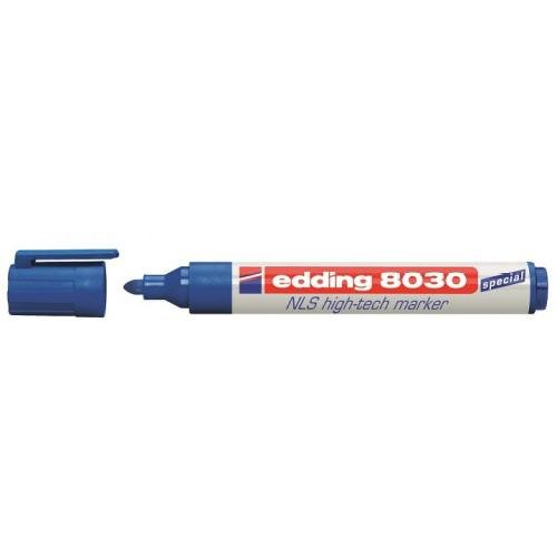 edding 8030 NLS Permanent Marker Bullet Tip 1.5 3mm Blue (Pack 10) (41252ED)
