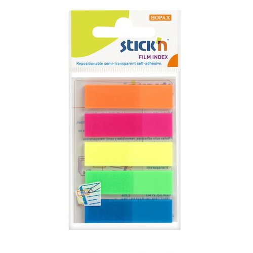 ValueX Index Flags Repositionable 12x45mm 5x25 Flags Neon Assorted Colours (Pack 125) 21050 (42060HP)
