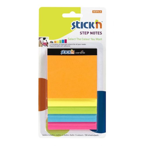ValueX Magic Cube Step Notes 150 Sheets Neon Colours 21423 (42109HP)