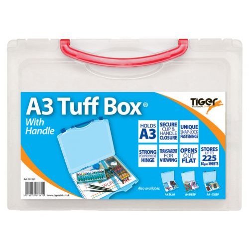 Tiger Tuff Box Polypropylene A3 Clear (42463TG)