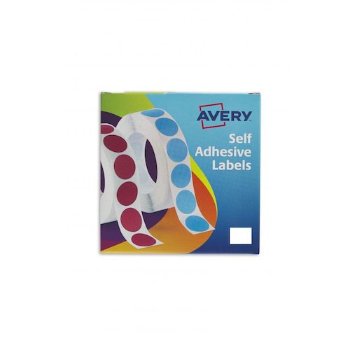 Avery Label in Dispenser on Roll Rectangular 25x19mm White (43166AV)