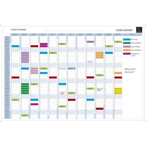 Exaplanner Yearly Magnetic Planner 900x590mm (46992EX)