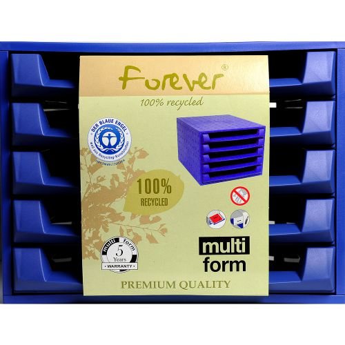 Forever The Box 5 Drawer Set Open Cobalt Blue (47202EX)