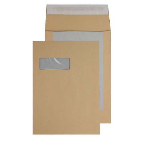 Blake Purely Packaging Board Backed Pocket Envelope C4 Peel and Seal 120gsm Manilla (Pack 125) (48420BL)