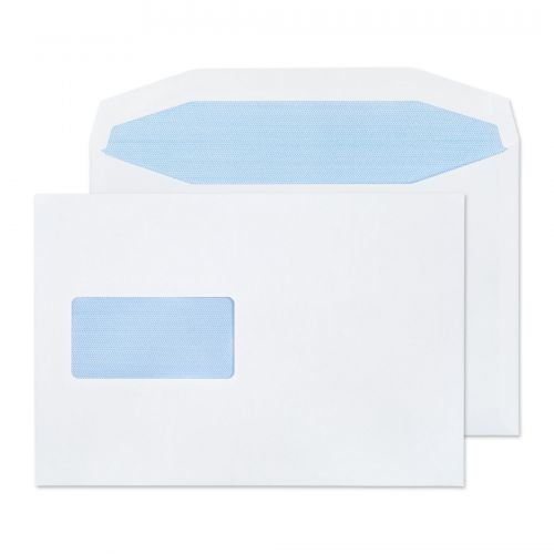 Blake Purely Everyday Mailer Envelope C5 Plus 162x235mm Gummed Window 90gsm White (Pack 500) (48476BL)