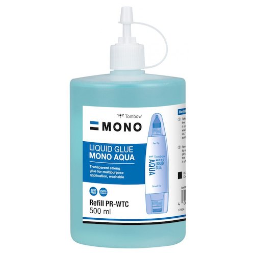 Tombow MONO Aqua PT WTC Liquid Glue Refill Transparent 500ml (48651TW)