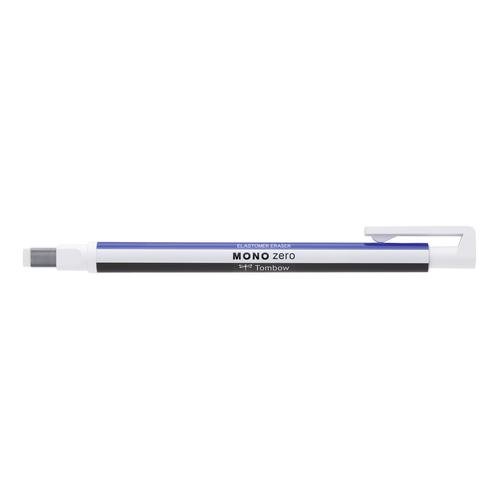 Tombow MONO Zero Refillable Eraser Pen Rectangular Tip White with White/Blue/Black Barrel (48784TW)