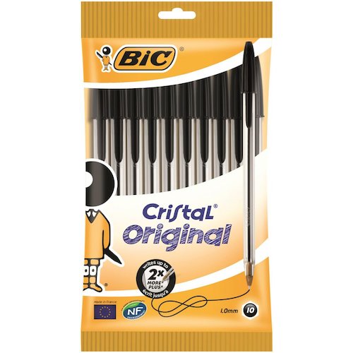 Bic Cristal Ball Pen Clear Barrel (54230BC)