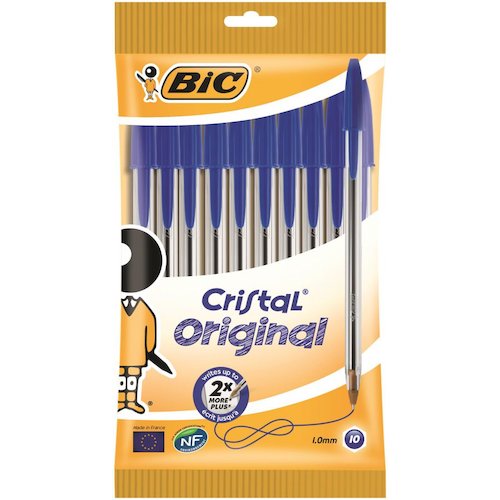 Bic Cristal Ball Pen Clear Barrel (54237BC)