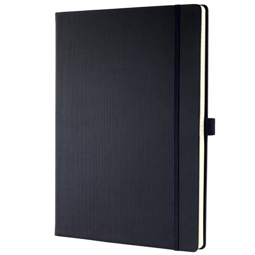 Sigel CONCEPTUM A4 Casebound Hard Cover Notebook Ruled 194 Pages Black CO112 (54272SG)