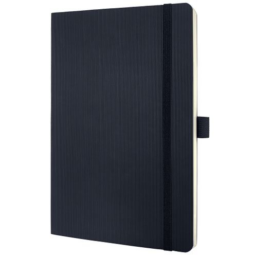 Sigel CONCEPTUM A5 Casebound Soft Cover Notebook Ruled 194 Pages Black CO321 (54293SG)