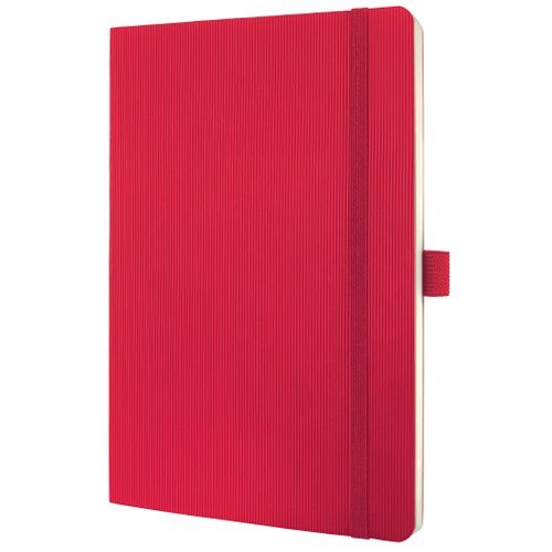 Sigel CONCEPTUM A5 Casebound Soft Cover Notebook Ruled 194 Pages Red CO325 (54335SG)
