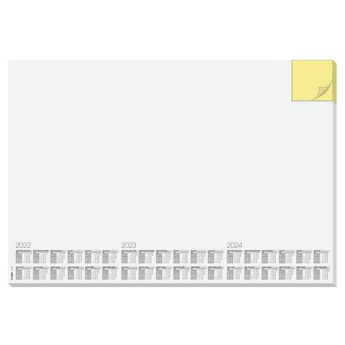 Sigel Paper Desk Pad Memo with 3 Year Calendar 595x410mm 30 Sheets White HO490 (54419SG)
