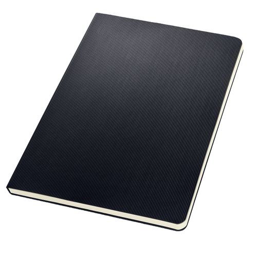 Sigel CONCEPTUM A5 Casebound Hard Cover Notepad 2 Hole Punched Ruled 120 Detachable Pages Black CO803 (54958SG)