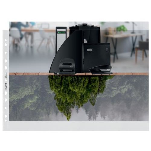 Leitz Recycled Pocket A3 140 Micron (Pack of 25) 40190003 (55584AC)