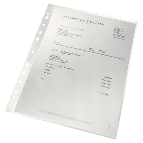 Leitz Recycled Pockets A4 100 Micron (Pack of 100) 47911003 (55626AC)