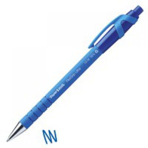 Paper Mate Flexgrip Retractable Ultra Ball Pen Medium 1.0mm Tip 0.7mm Line Blue (56211NR)