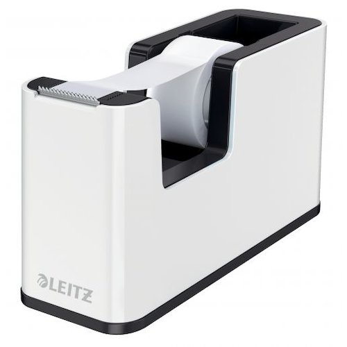 Leitz WOW Tape Dispenser White/Black 53641095 (56242AC)