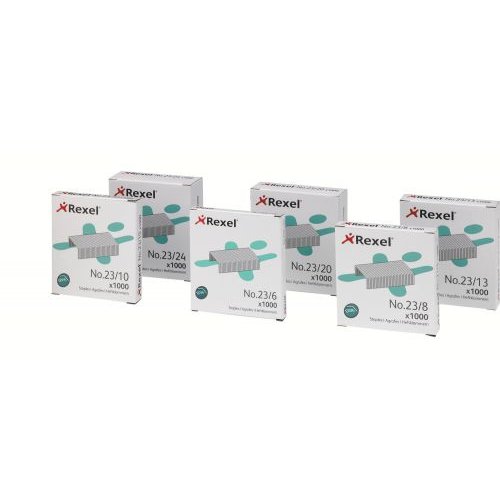 Rexel No 23/8 Staples (Pack 1000) 2101054 (56361AC)