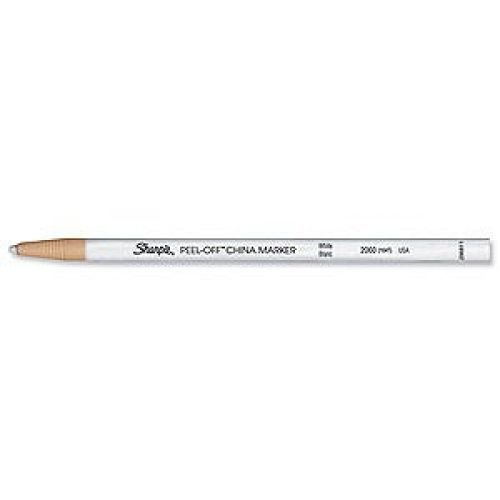 Sharpie Peel Off China Marker White (Pack 12) (56365NR)