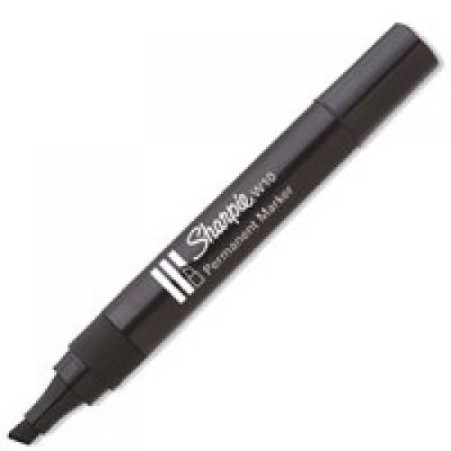 Sharpie W10 Permanent Marker Chisel Tip 1.5 5.0mm Line Black (56421NR)