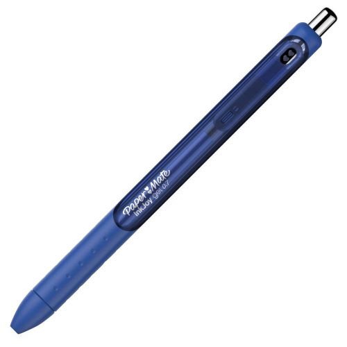 Paper Mate InkJoy Gel Rollerball Pen 1.0mm Tip 0.7mm Line Blue (Pack 12) (56680NR)