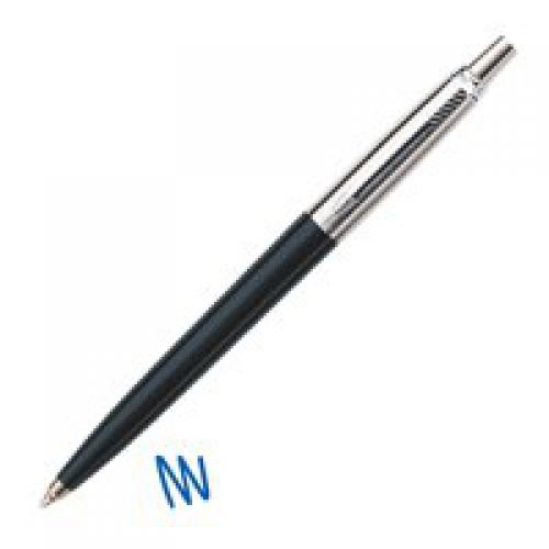 Parker Jotter Ballpoint Pen Black/Chrome Barrel Blue Ink (56876NR)