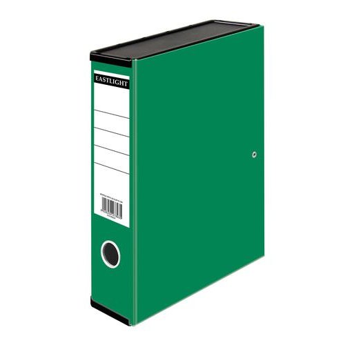 ValueX Box File Paper on Board Foolscap 70mm Capacity 75mm Spine Width Clip Closure Green (Pack 10) (56942XX)