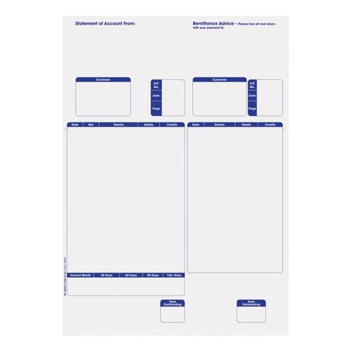 Sage Compatible Statement Advice for Laser Inkjet 297x210mm A4 (57086CF)