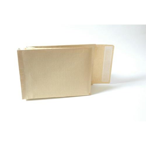 New Guardian Armour Gusset Envelope C4 Peel and Seal Plain Power Tac 50mm Gusset 130gsm Manilla (Pack 100) (58787BG)