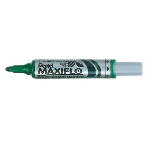 Pentel Maxiflo Whiteboard Marker and Eraser Set Bullet Tip (59032PE)