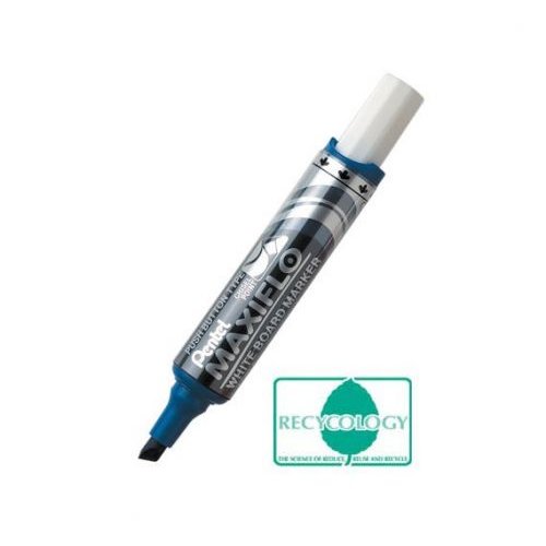 Pentel Maxiflo Whiteboard Marker Chisel Tip 1.5 6.2mm Line Blue (Pack 12) (59158PE)