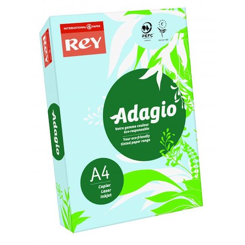 Rey Adagio Card A4 160gsm Blue (Ream 250) (60698PC)