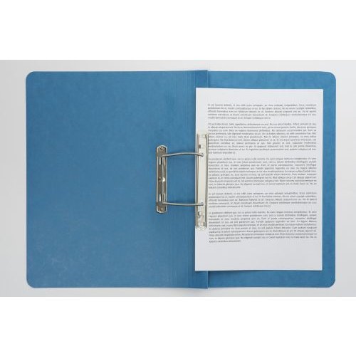 Europa Spiral Wirebound Spring Transfer File Manilla A4 300 Micron Blue (Pack 25) 3005 (65503EX)
