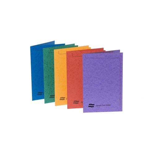 Europa Square Cut Folders 265gsm Pressboard A4 Assorted (65531EX)