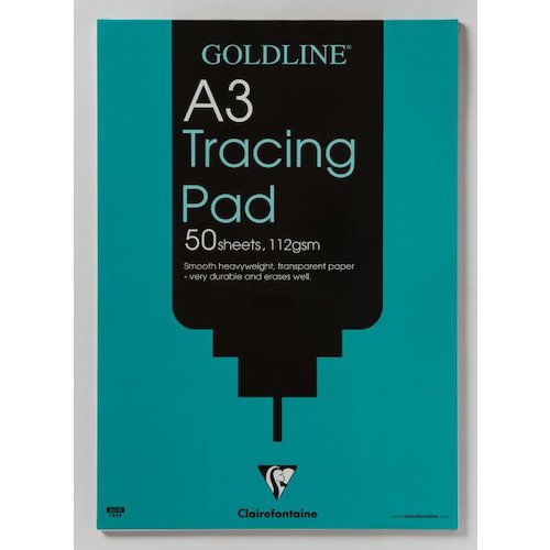 Goldline A3 Heavyweight Tracing Pad 112gsm 50 Sheets GPT3A3Z (65643EX)