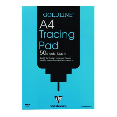 Clairefontaine Goldline Popular A4 Tracing Pad 63gsm 50 Sheets GPT2A4Z (65699EX)