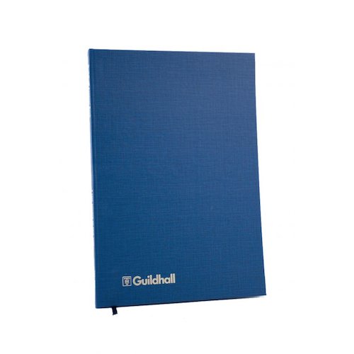 Guildhall Account Book Casebound 298x203mm 14 Cash Column 80 Pages Blue 31/14Z (65797EX)
