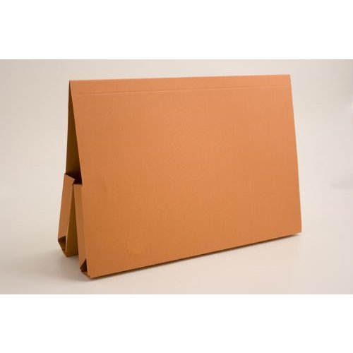 Guildhall Legal Wallet Double Pocket Manilla 315gsm 2x35mm Foolscap Orange (65993EX)