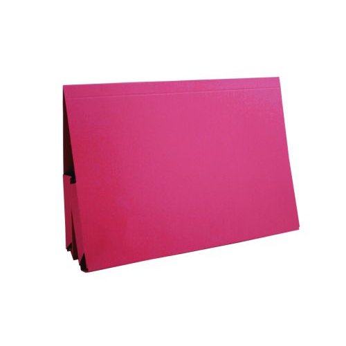 Guildhall Legal Wallet Double Pocket Manilla 315gsm 2x35mm Foolscap Red (66007EX)