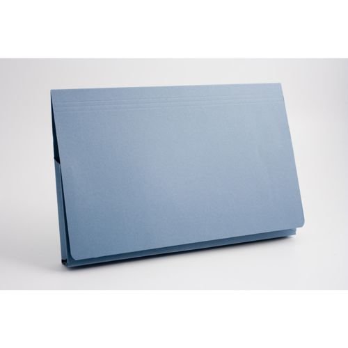Guildhall Document Wallet Full Flap 315gsm Capacity 35mm Foolscap Blue (66021EX)