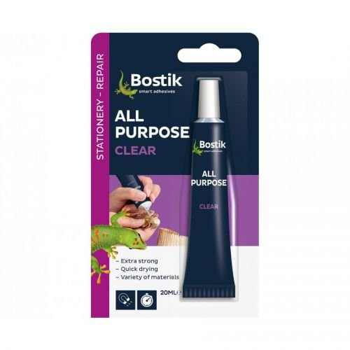Bostik All Purpose Adhesive 20ml Clear (Pack 6) (66032BK)