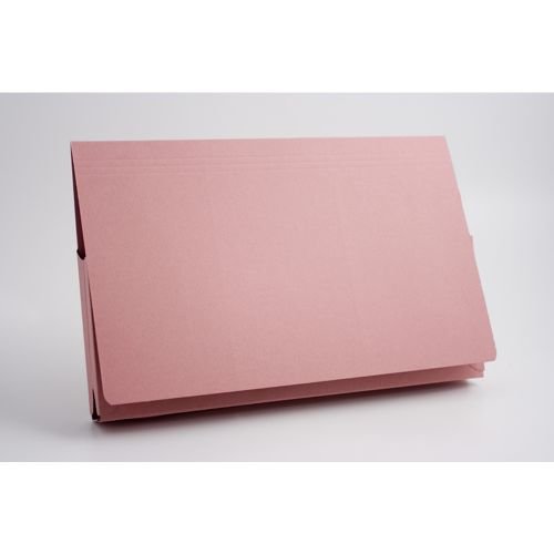 Guildhall Document Wallet Full Flap 315gsm Capacity 35mm Foolscap Pink (66049EX)