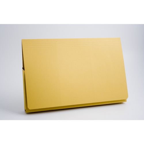 Guildhall Document Wallet Full Flap 315gsm Capacity 35mm Foolscap Yellow (66063EX)