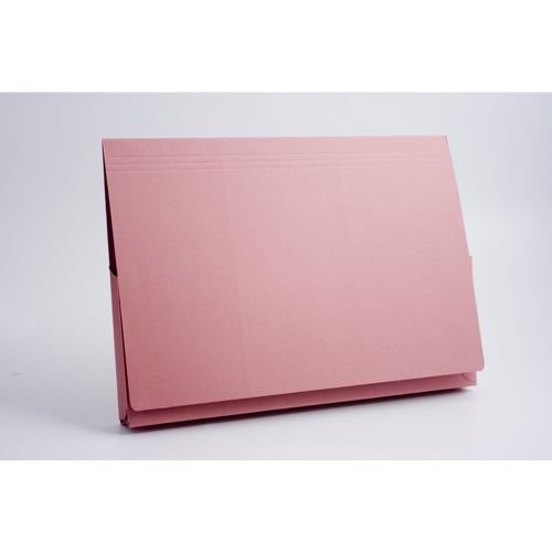 Guildhall Legal Document Wallet Full Flap 315gsm W356xH254mm Pink (66371EX)
