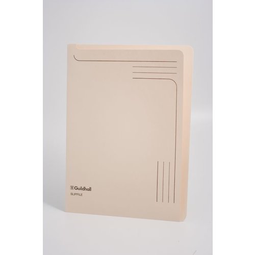 Guildhall Slipfile Manilla A4 Open 2 Sides 230gsm Cream (Pack 50) (66462EX)