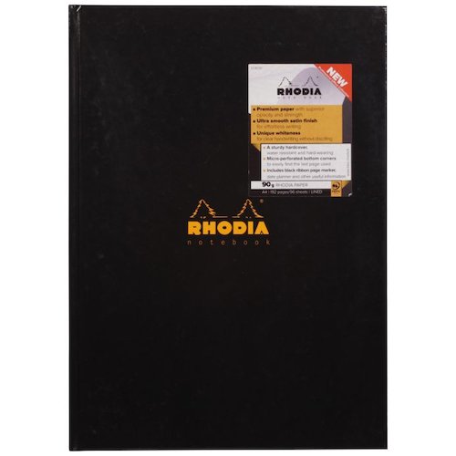 Rhodia Casebound Hard Cover Notebook Ruled (66686EX)