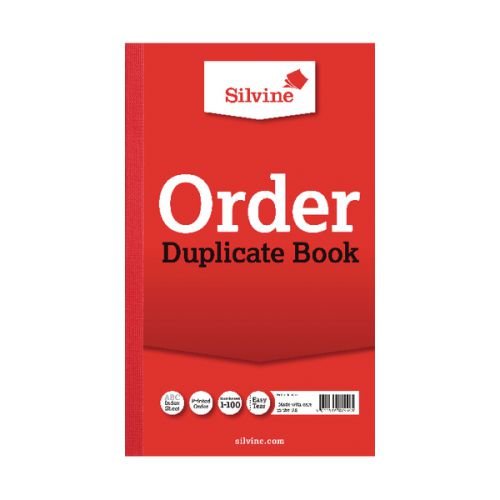 Silvine Duplicate Book Carbon Ruled Taped Cloth Binding (66725SC)
