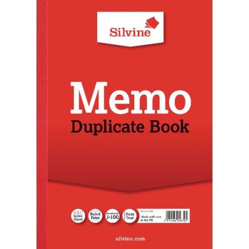 Silvine Duplicate Book Carbon Ruled Taped Cloth Binding (66732SC)